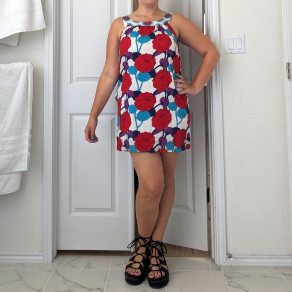 Billabong Retro Floral Dress, Size L